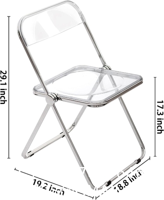 Wholesale Folding Portable Pp Plastic Metallic Frame Dinning Chair Plastic Chairs For Events