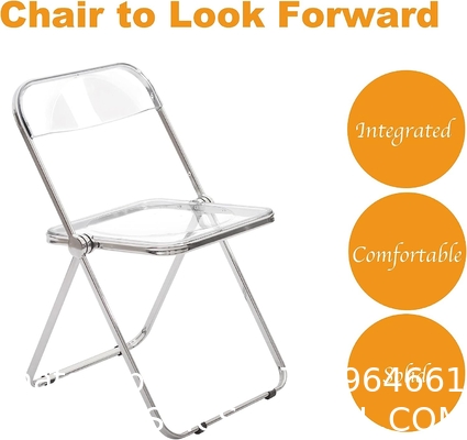 Wholesale Folding Portable Pp Plastic Metallic Frame Dinning Chair Plastic Chairs For Events