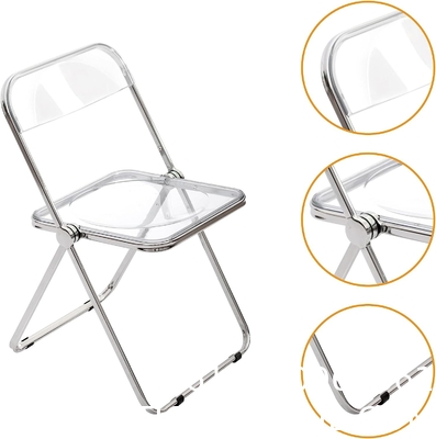 Wholesale Folding Portable Pp Plastic Metallic Frame Dinning Chair Plastic Chairs For Events