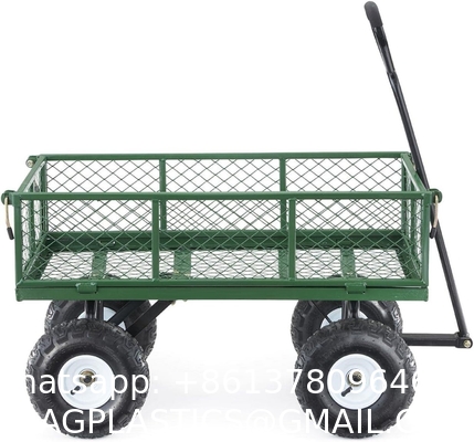 Outdoor Garden Heavy Duty Utility Portable Large Capacity Camping Collapsible Wagon Cart With All-Terrain Wheels