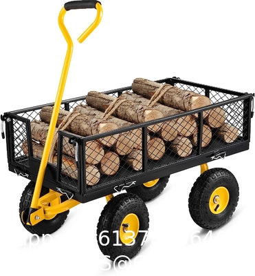 Outdoor Garden Heavy Duty Utility Portable Large Capacity Camping Collapsible Wagon Cart With All-Terrain Wheels