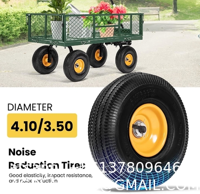 Outdoor Garden Heavy Duty Utility Portable Large Capacity Camping Collapsible Wagon Cart With All-Terrain Wheels