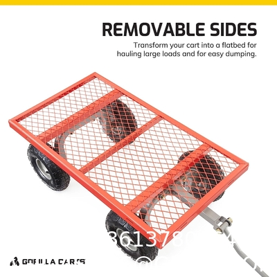 Outdoor Garden Heavy Duty Utility Portable Large Capacity Camping Collapsible Wagon Cart With All-Terrain Wheels