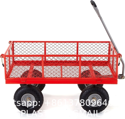 Outdoor Garden Heavy Duty Utility Portable Large Capacity Camping Collapsible Wagon Cart With All-Terrain Wheels