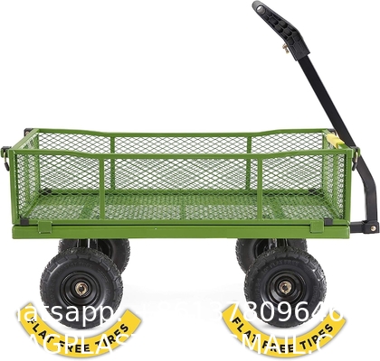 Outdoor Garden Heavy Duty Utility Portable Large Capacity Camping Collapsible Wagon Cart With All-Terrain Wheels