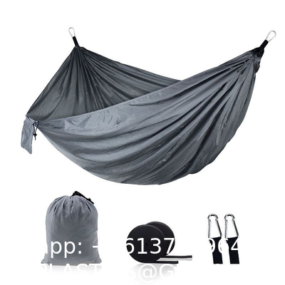 Camping Hammock with Mosquito Net, Hammocks with 13ft Tree Straps Carabiners, Automatic Quick Open Outdoor