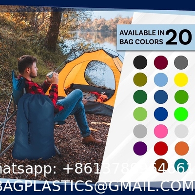 Drawstring Closure Sacks, Heavy Duty Laundry Bag Shoulder Strap, Tear Resistant Polyester Utility Bag Holds