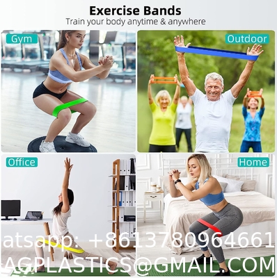 Resistance Bands, Exercise Workout Bands for Women and Men, 5 Set of Stretch Bands for Booty Legs, Pilates Flexbands