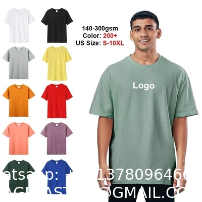Polyester Cotton 180gsm Quick Dry Unisex T-shirt Men's Short Sleeve Solid Pullover Crewneck Sports Election Promotion