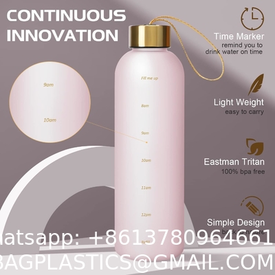 Clear Glass Water Bottles, Reusable Glass Juicing Bottles Protection Sleeve and Stainless Steel Leak Proof Lids