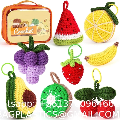 Beginner Crochet Kit - Hand-Crochet, Decorative Keychain, Crochet Kit for Beginners with Step-by-Step Instruction