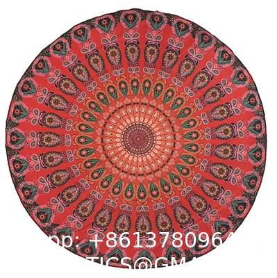Outdoor Sunflower Beach Blanket, Beach Towel, Beach Cover Tapetry, Roundie Beach Throw Blanket, Ultra Soft, Absorbent