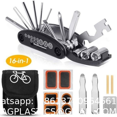 Bike Repair Tool Kit - 16 in 1 Bicycle Multitool Mountain Bike Tool Cycling Maintenance, Bike Hex Key Wrench