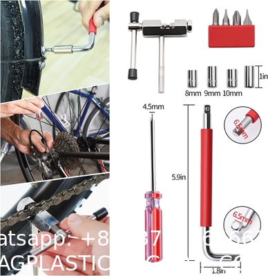Bike Repair Tool Kit - 16 in 1 Bicycle Multitool Mountain Bike Tool Cycling Maintenance, Bike Hex Key Wrench