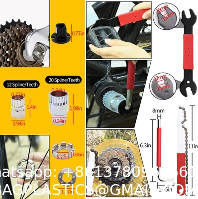 Bike Repair Tool Kit - 16 in 1 Bicycle Multitool Mountain Bike Tool Cycling Maintenance, Bike Hex Key Wrench