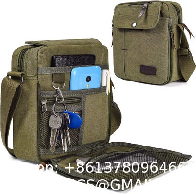 Outdoor ornaments Canvas Storage Bag, Men'S Canvas Small Messenger Bag Casual Shoulder Bag Chest Bag Travel Carry Bag