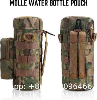 Tactical Molle Water Pouch, Tactical Bottle Holder ornaments Water Bottle Bag Hydration Carrier H20 Pouch Kettle Pouch