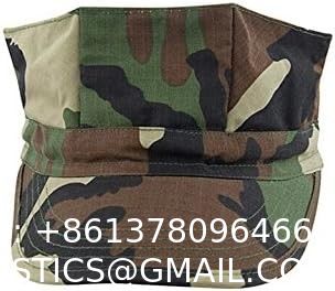 Octagonal ornaments Camouflage Cap Sun Hat ornaments Army Hat Woodland Camo Outdoor Tactical Octagonal Cap Fishing Hik