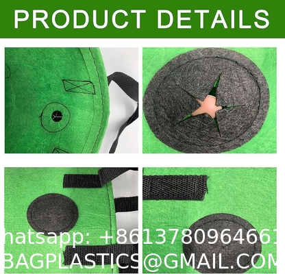 Strawberry Grow Bags, No Gauze Growing Bag, Hole Upside Down Planter Handling Planter Bags, Planting Strawberries