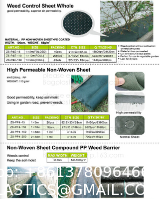 Weed Control Mulch Film, Agriculture Vegetable Black PE Films, 5 Holes Greenhouse Perforated Film
