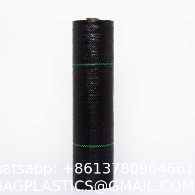 6 x 33 feet Sheet Woven Weed Control Fabric - Stabilized Black Heavy Duty 3 oz/yd² Landscape Ground Cover Membrane