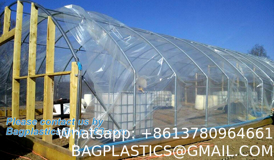 Greenhouse Plastic Sheeting 12x25 ft, 6 mil Clear Film Cover UV-Resistant Polyethylene Greenhouse Film