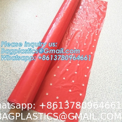 Pe Mulch Film With Holes For Agriculture Perforated Red Plastic Mulch For Peppers Crop Cover For Tomatoes