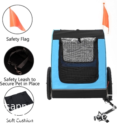 Dog Trailer, Medium Dog Buggy, Bicycle Trailer for Small and Medium Dogs Under 88 lbs