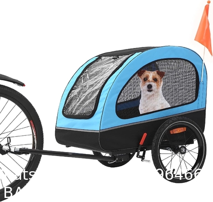 Dog Trailer, Medium Dog Buggy, Bicycle Trailer for Small and Medium Dogs Under 88 lbs