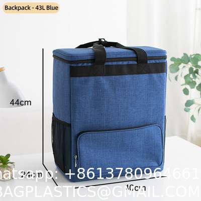 Wholesale Custom Logo 43L Preimum Insulated Cooler Picnic Lunch Bag Large Capacity Thermos Cooler Bag Backpack