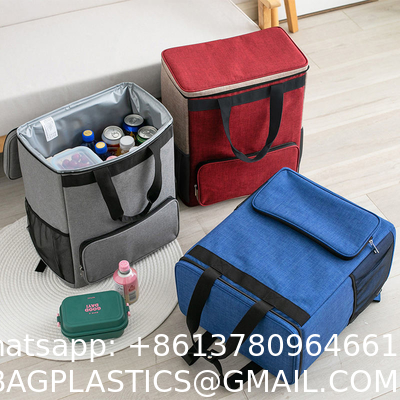 Wholesale Custom Logo 43L Preimum Insulated Cooler Picnic Lunch Bag Large Capacity Thermos Cooler Bag Backpack