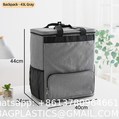 Wholesale Custom Logo 43L Preimum Insulated Cooler Picnic Lunch Bag Large Capacity Thermos Cooler Bag Backpack