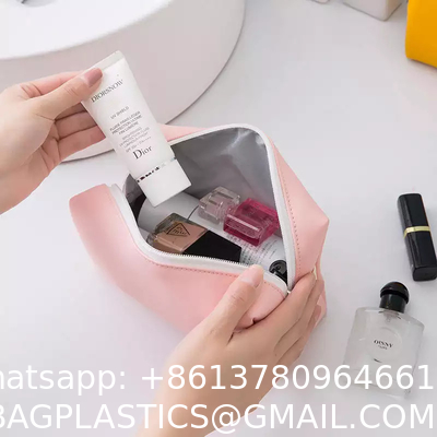 Customized Sustainable Packaging Cross-Border Portable PU Women'S Makeup Bag Cute Waterproof Storage Bag