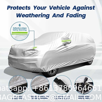 All weather Car Cover / Pvc/ Pe / Peva Wholesale Waterproof Sun Protection Rain Snow Polyester Car Cover
