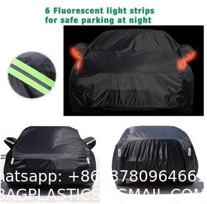 Custom Size and Logo Uv Protection Body Car Cover Sun Wholesale Good Quality Polyester 52X48X32CM 0.8-3kg 200 Pcs