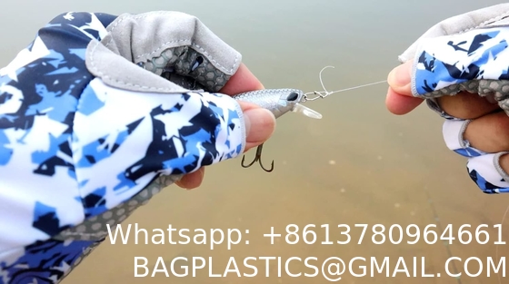 Fishing Gloves With Sun Protection, Uv Protection Silicone Anti-Slip Comfortable And Breathable Fishing Gloves
