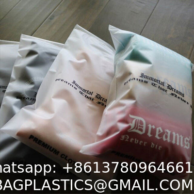 Wholesale Custom Printing Logo Plastic Zip Packaging Poly Bags Biodegradable Frosted Eva Zipper Bag Clothing Brand