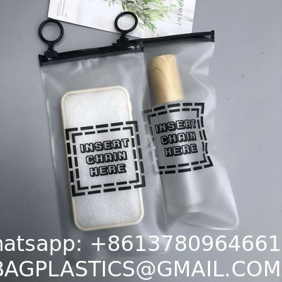 Phone Case Packing Pvc Zipper Bag Customized Logo Printing Plastic Bag Packaging Frosted Ziplock Bag