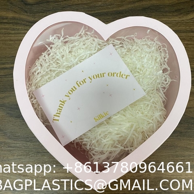 Custom Emballage Big Packaging Carton Pink Heart Shape Gift Paper Boxes With Pvc Clear Window On Lid For Flowers