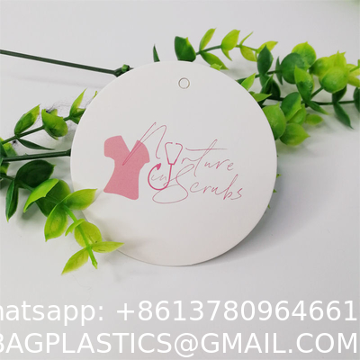 Luxury Custom Logo Clothing Tags With Your Own Logo Foil Printing/Private Swing Tags For Clothing