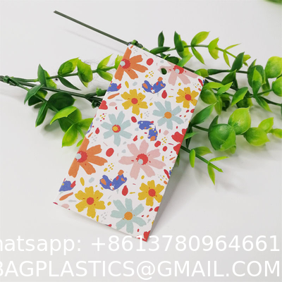 Luxury Custom Logo Clothing Tags With Your Own Logo Foil Printing/Private Swing Tags For Clothing