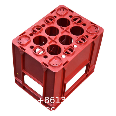 15-Bottle Plastic Soda Water And Beer Crate With 4-Side Handles Wholesale 12 15 20 24 40 Bottles Green Black Blue Red Stackable Turnover Storage Plastic Beer Crates