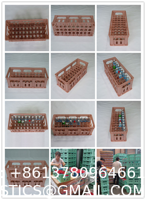 40 Bottle Extra Large Milk Crate Heavy Duty Dairy Crate Milk Bottles Crates Wine Bottles Crates Plastic Beer Carrier/Holder and Stackable Container