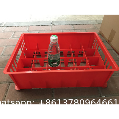 24 Bottle, Customized Mesh Plastic Package Crate Glass Wine Juice Bottle Crate With Gard Storage Transport Boxes 24 Glass Beer Crate