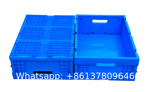 Auto Plastic Logistics Box High Load Auto Parts Foldable Solid Box Heavy-Duty Recyclable PP Plastic Crate Logistic Stackable Crate