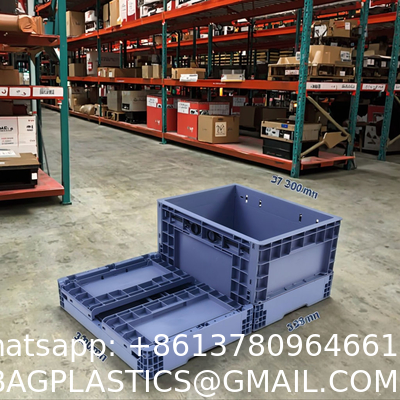 Auto Plastic Logistics Box High Load Auto Parts Foldable Solid Box Heavy-Duty Recyclable PP Plastic Crate Logistic Stackable Crate