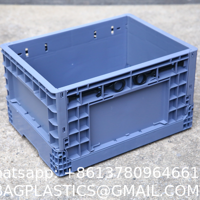 Auto Plastic Logistics Box High Load Auto Parts Foldable Solid Box Heavy-Duty Recyclable PP Plastic Crate Logistic Stackable Crate