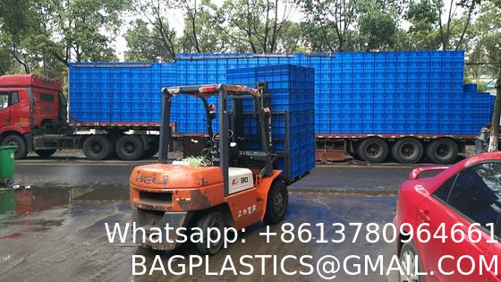 Euro Stacking Box Euro Standard Solid Plastic Container Crate Heavy Loading Stackable Collapsible Auto Industrial Parts Storage Solution