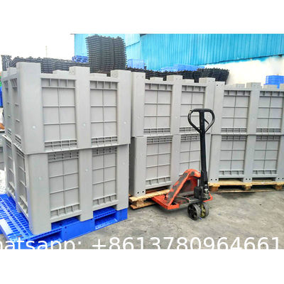 Collapsible Plastic Box Pallets Pallet Box-Foldable Pallet Pack Collapsible Bulk Container Heavy Duty Industrial Use Folding Plastic Pallet Box Plastic Stackable Collapsible Pallet Crates