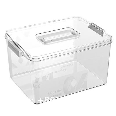 Recyclable container Transparent Storage Box Household Plastic Storage Box Books Snacks Clothes Large Box Toy Storage Lego Storage Box